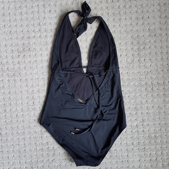 Laundry Embroidered Plunging Chest Bathing Suit - Picture 2 of 8